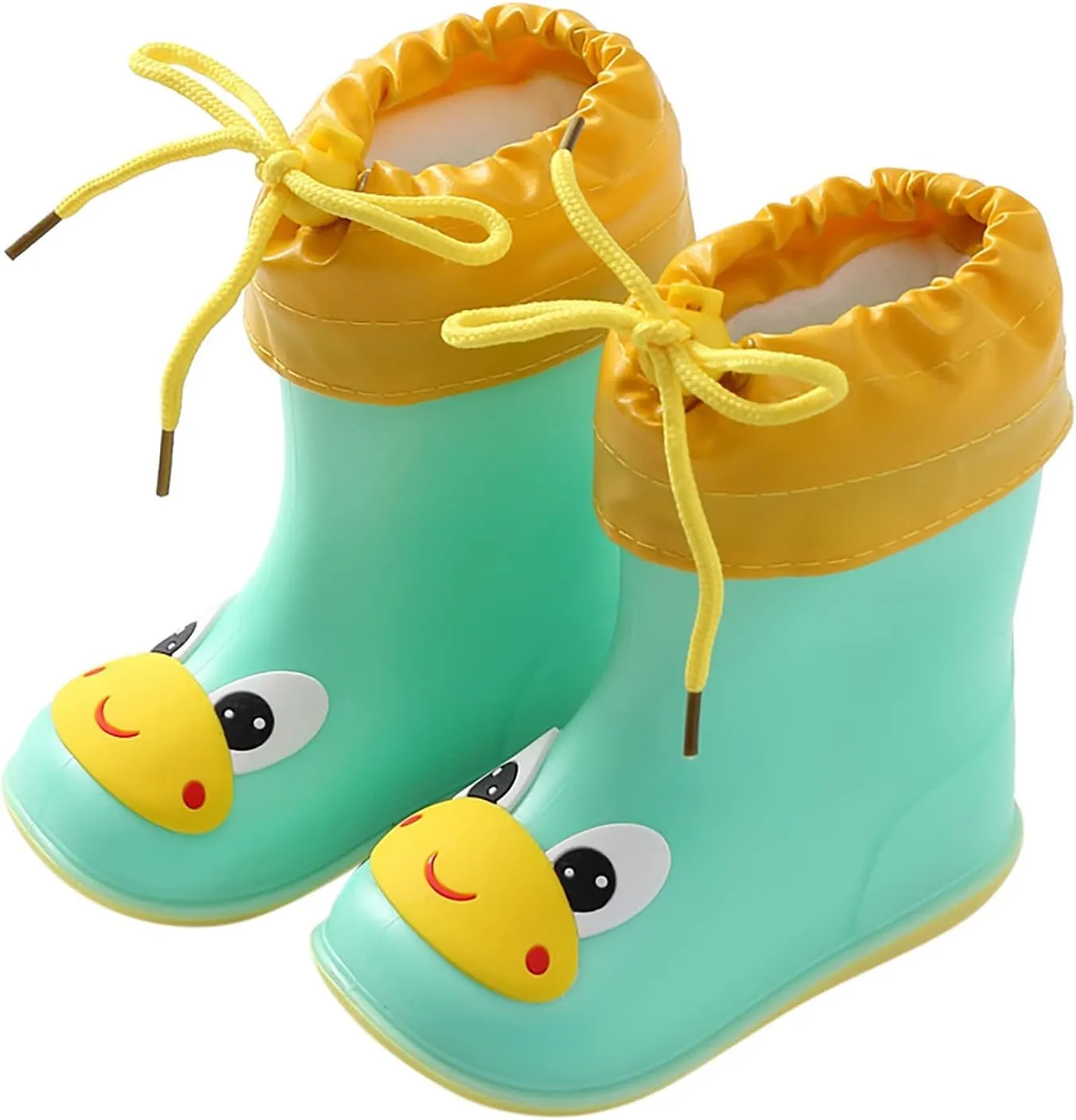 Yellow Rain Boots Toddler Kids Rain Boots Boys Girls Cartoo Animals Waterproo Non Slip Rubber Girls Rainboots