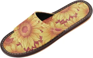 Yuiboo Glowing Sunflowers Men Women Shower House Slippers Summer Dorm Home Slides for Indoor Travel Indoor