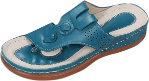 ZSpzx Wedge Sandals For Women 2025,Women's Slide Sandals,Arch Support Flip Flops Thong Slippers Sandals Comfortable Summer Casual Beach Shoes Orthopedic Open Toe Dressy Slip on Walking Shoes